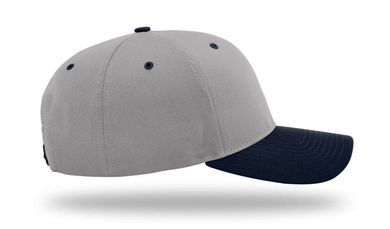 Richardson 212 - Pro Twill Snapback Cap - Grey/Navy