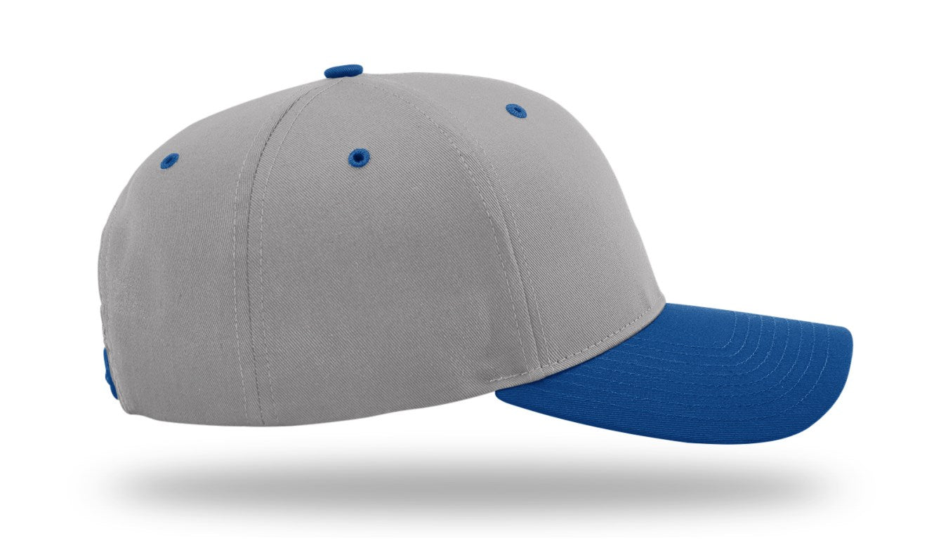 Richardson 212 - Pro Twill Snapback Cap - Grey/Royal
