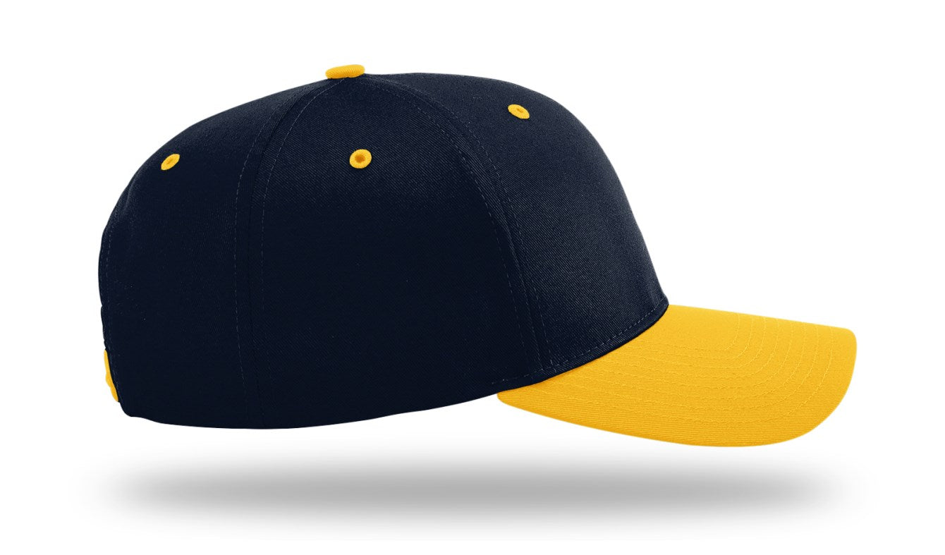 Richardson 212 - Pro Twill Snapback Cap - Navy/Gold