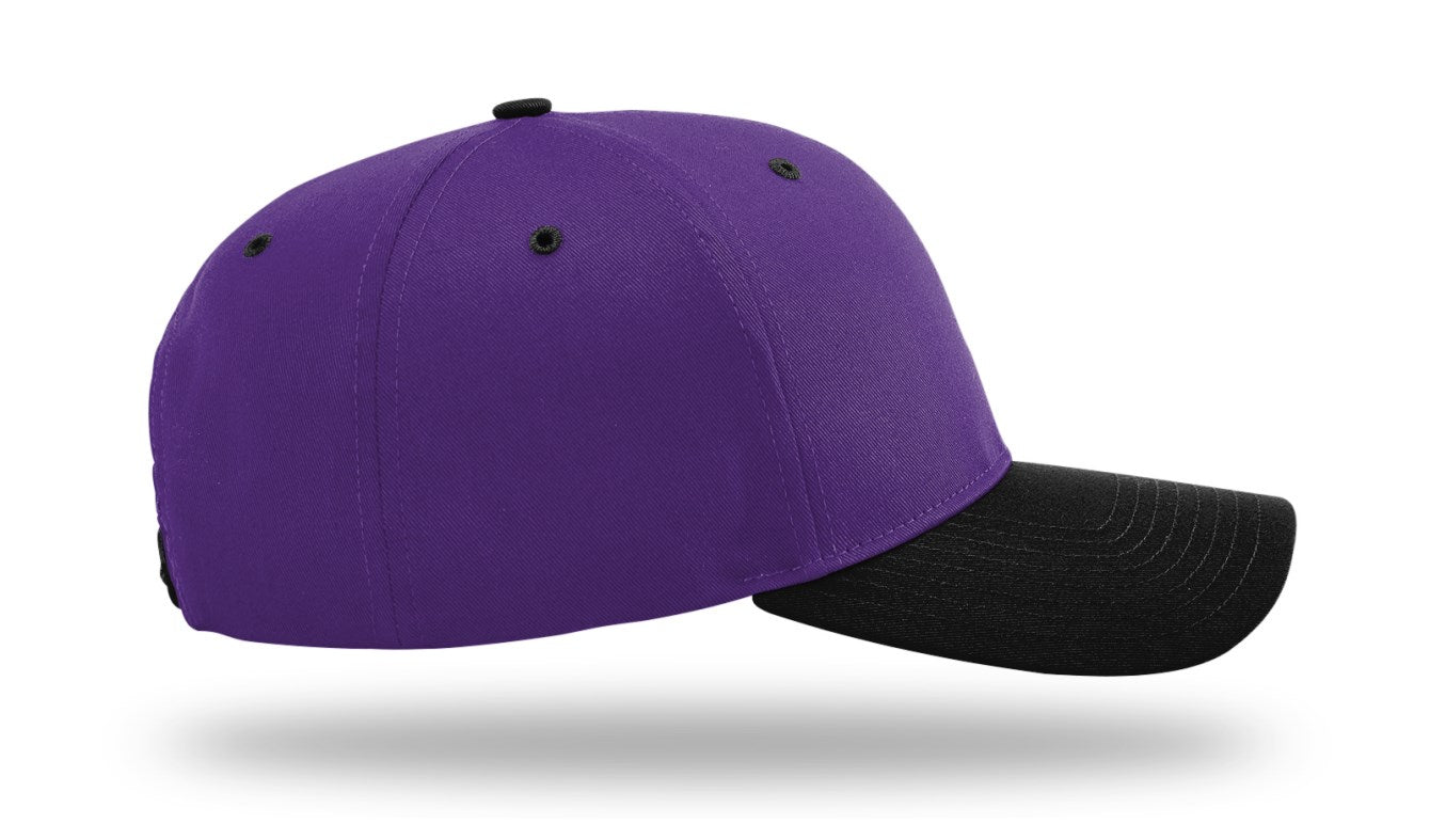 Richardson 212 - Pro Twill Snapback Cap - Purple/Black