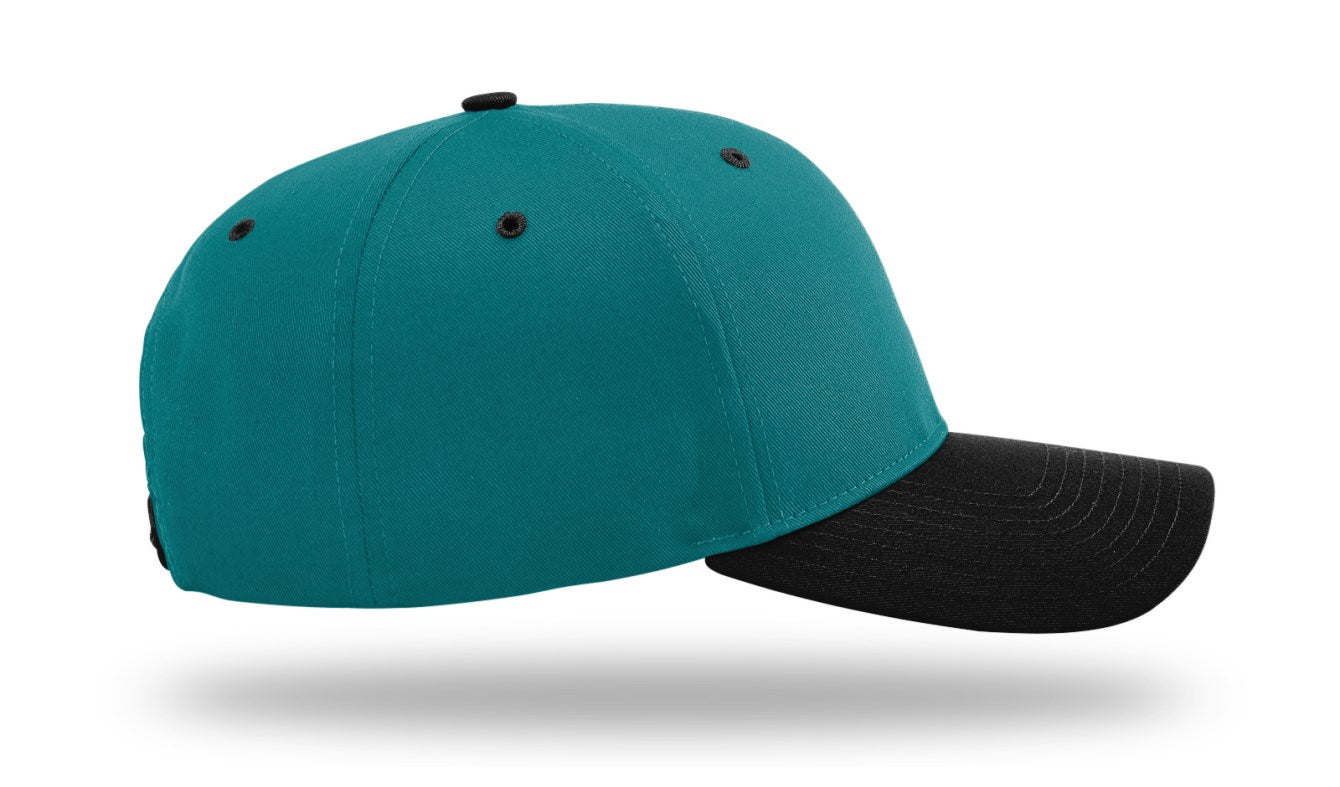 Richardson 212 - Pro Twill Snapback Cap - Blue Teal/Black