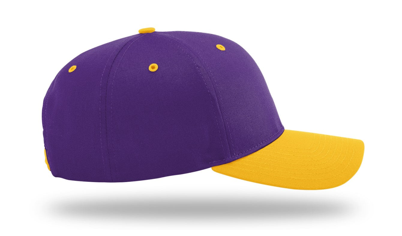 Richardson 212 - Pro Twill Snapback Cap - Purple/Gold