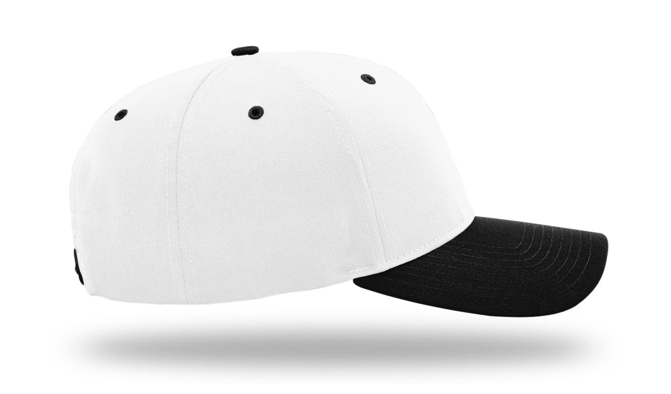 Richardson 212 - Pro Twill Snapback Cap - White/Black