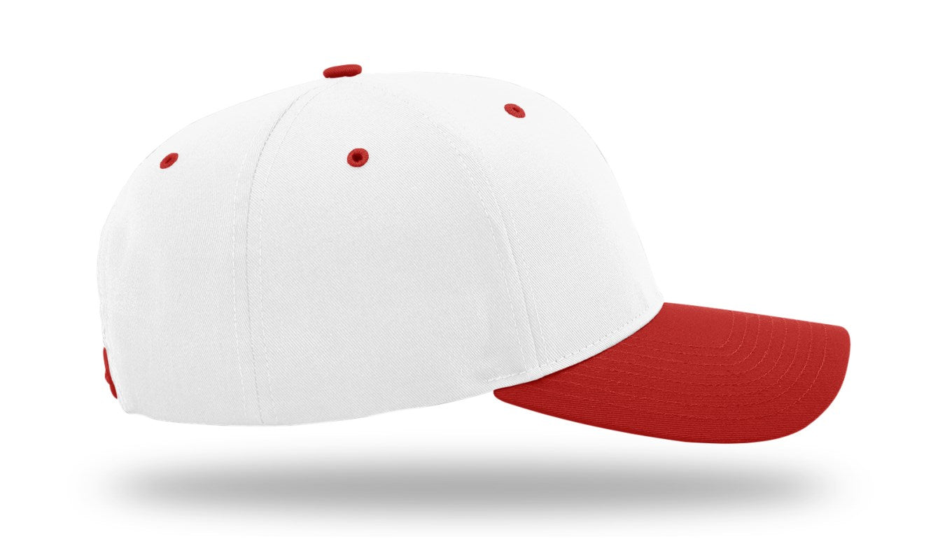 Richardson 212 - Pro Twill Snapback Cap - White/Red