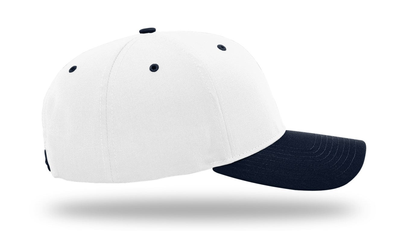 Richardson 212 - Pro Twill Snapback Cap - White/Navy
