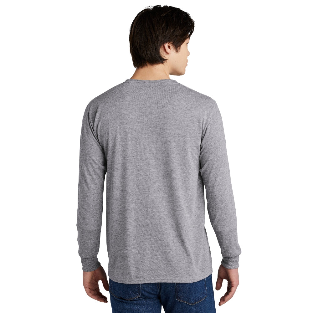 Jerzees® Dri-Power® 100% Polyester Long Sleeve T-Shirt - Athletic Heather