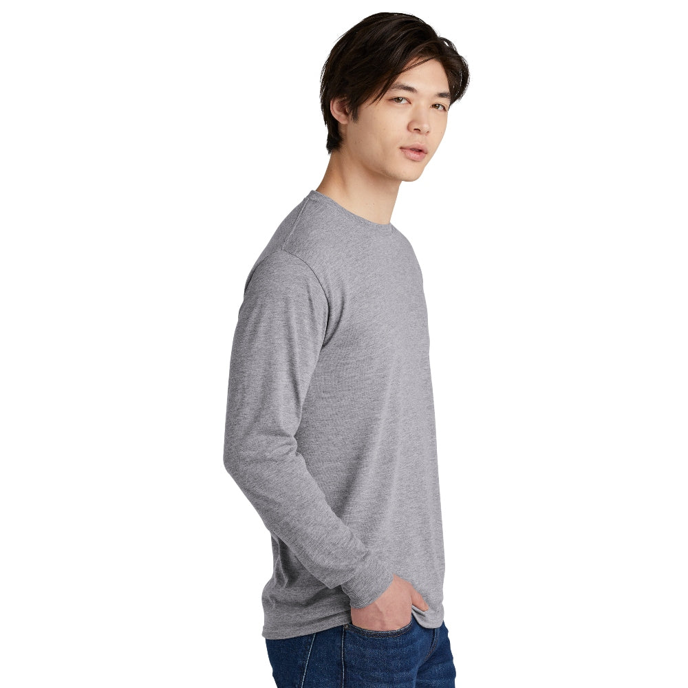 Jerzees® Dri-Power® 100% Polyester Long Sleeve T-Shirt - Athletic Heather