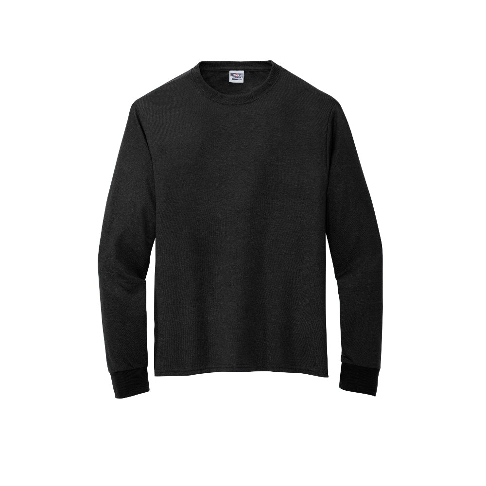 Jerzees® Dri-Power® 100% Polyester Long Sleeve T-Shirt - Black