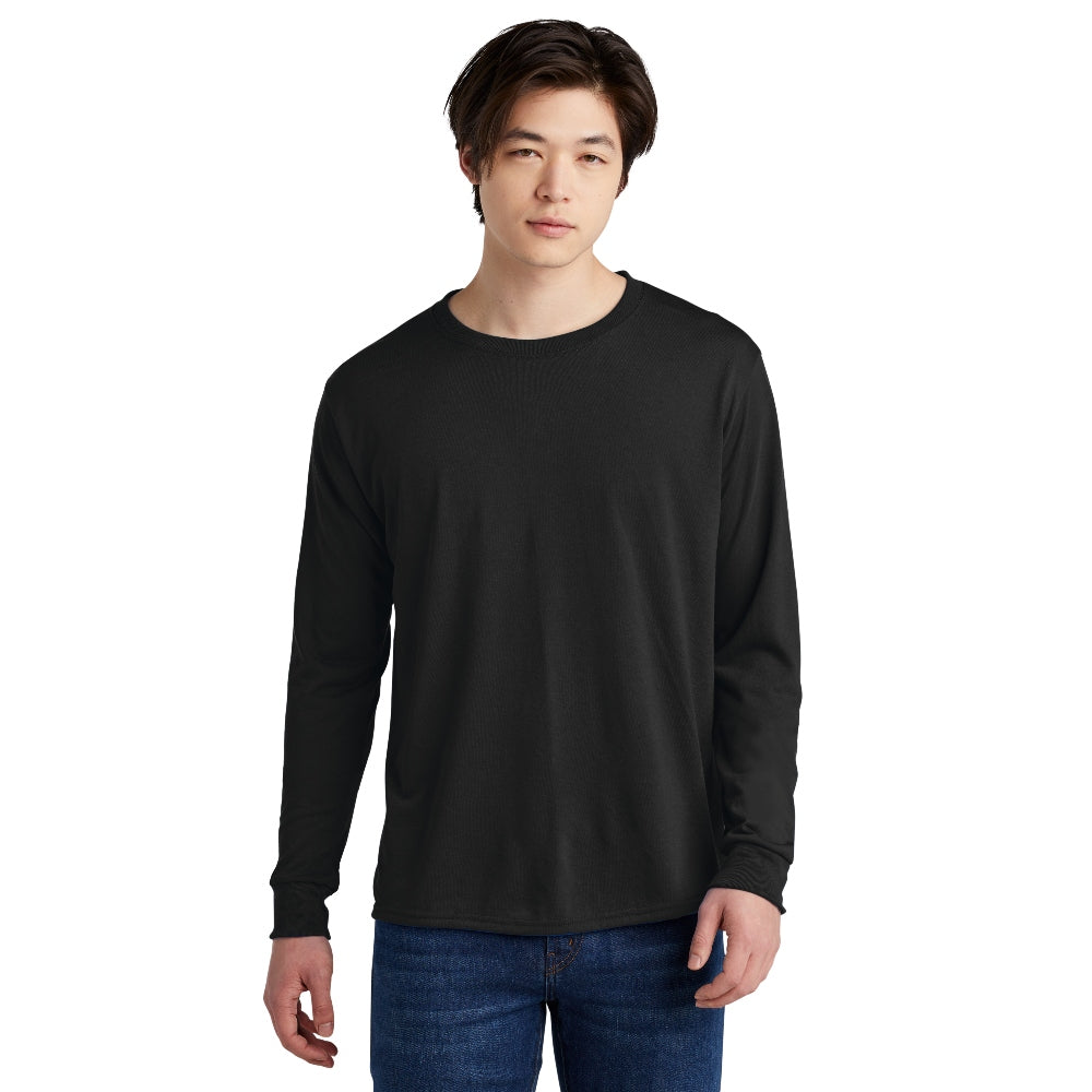 Jerzees® Dri-Power® 100% Polyester Long Sleeve T-Shirt - Black