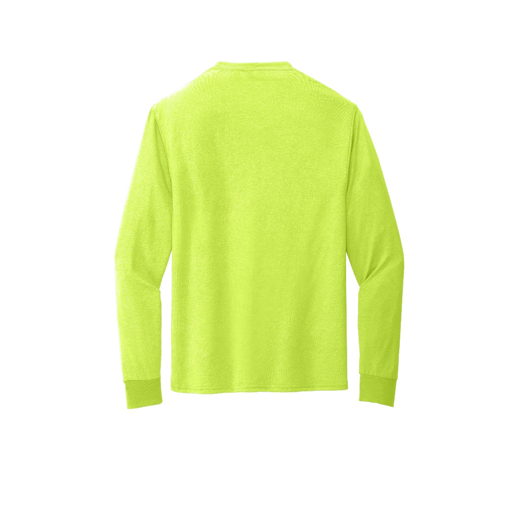 Jerzees® Dri-Power® 100% Polyester Long Sleeve T-Shirt - Safety Green