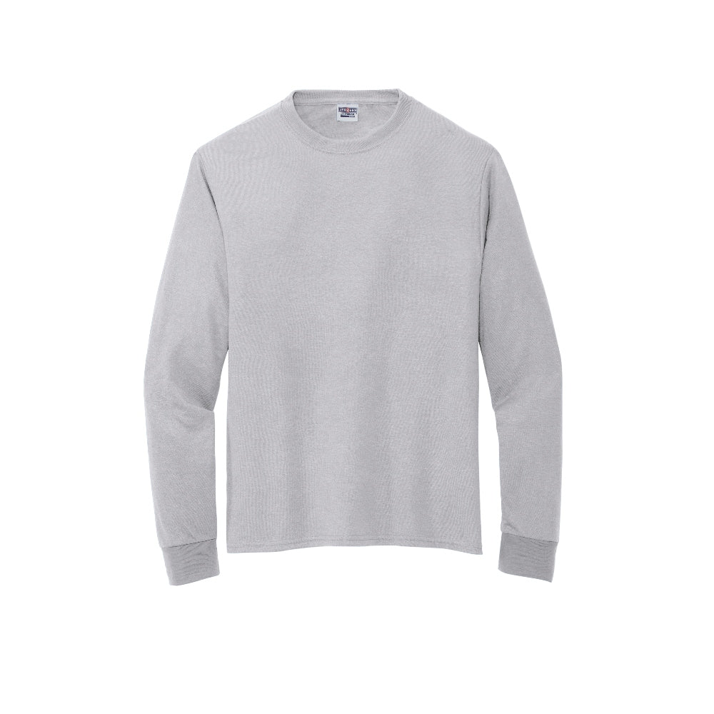 Jerzees® Dri-Power® 100% Polyester Long Sleeve T-Shirt - Silver