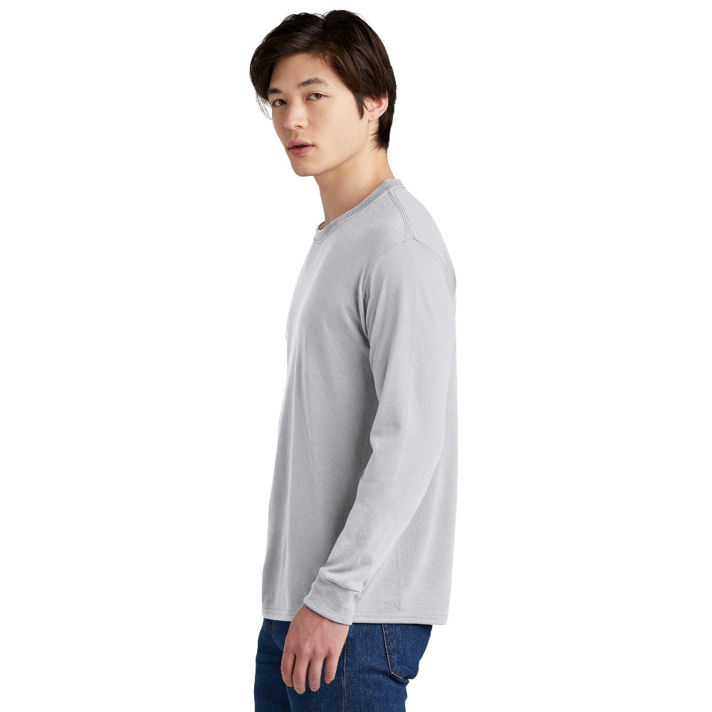 Jerzees® Dri-Power® 100% Polyester Long Sleeve T-Shirt - Silver
