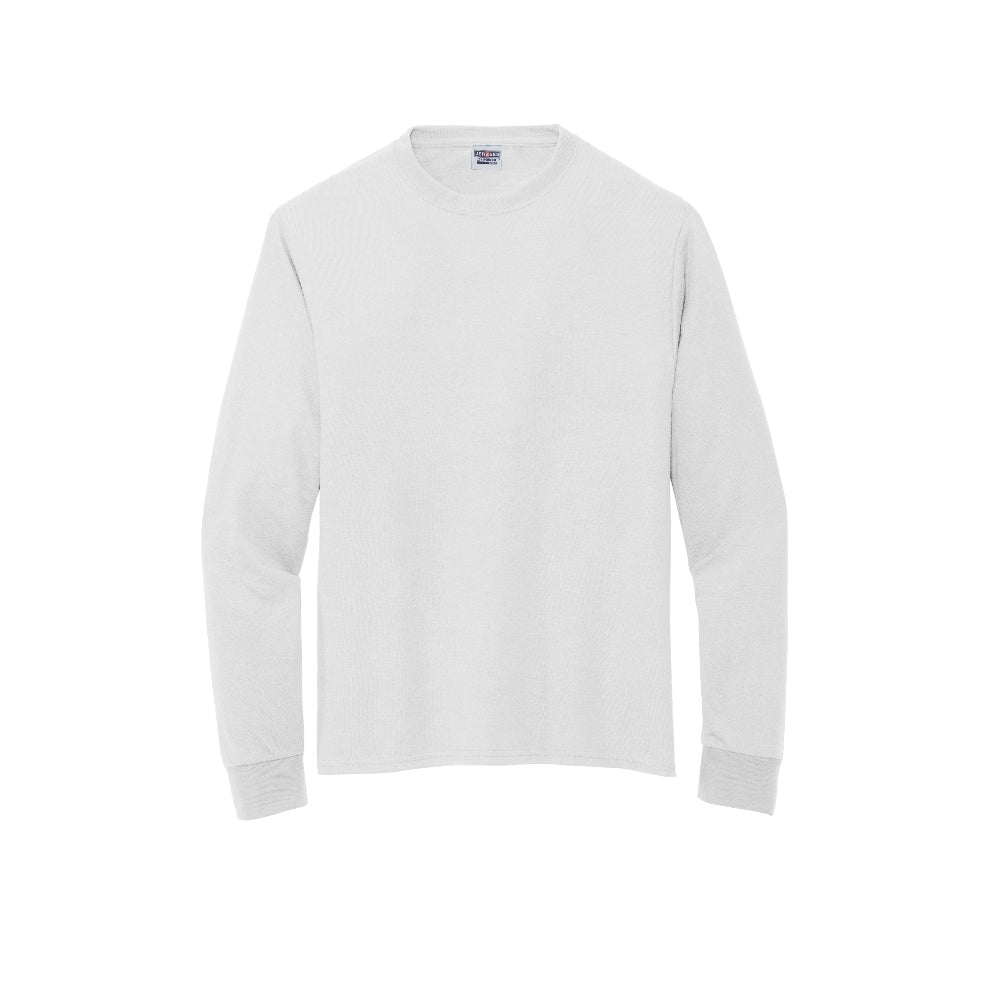 Jerzees® Dri-Power® 100% Polyester Long Sleeve T-Shirt - White