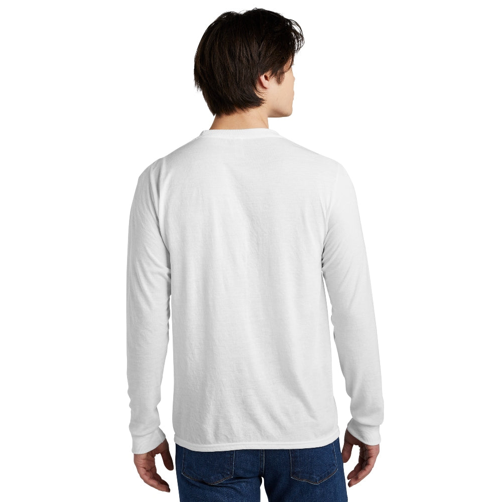 Jerzees® Dri-Power® 100% Polyester Long Sleeve T-Shirt - White