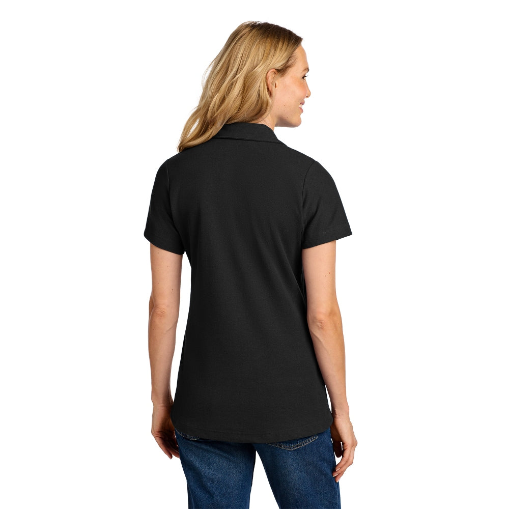 Port Authority® Women's C-FREE® Cotton Blend Pique Polo - Black