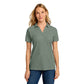Port Authority® Women's C-FREE® Cotton Blend Pique Polo - Dark Green Heather