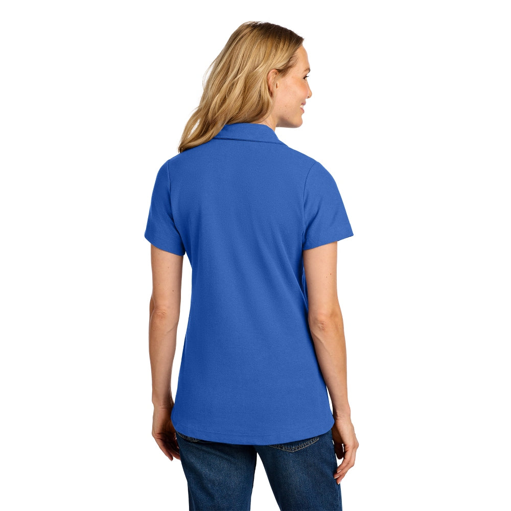 Port Authority® Women's C-FREE® Cotton Blend Pique Polo - True Blue