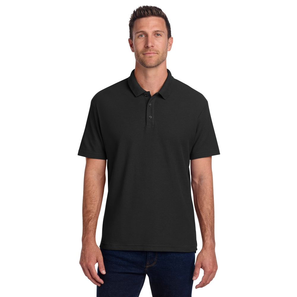 Port Authority® C-FREE® Cotton Blend Pique Polo - Black