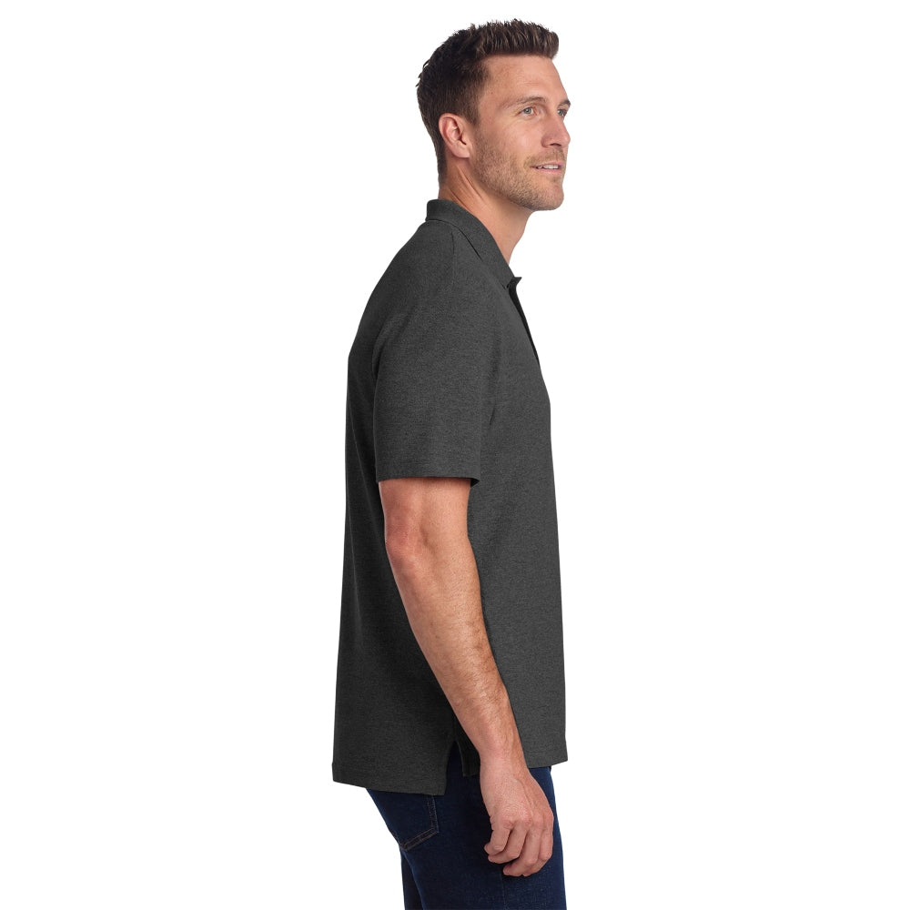 Port Authority® C-FREE® Cotton Blend Pique Polo - Charcoal Heather