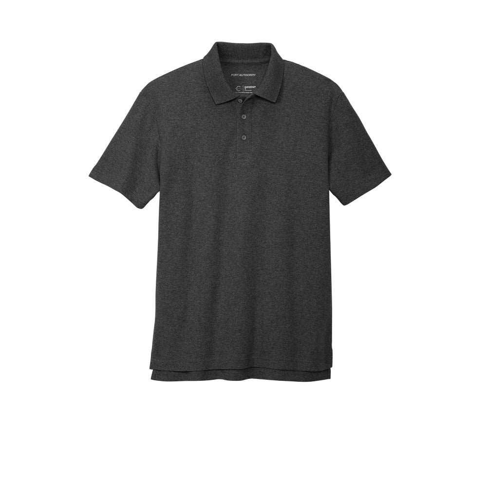 Port Authority® C-FREE® Cotton Blend Pique Polo - Charcoal Heather