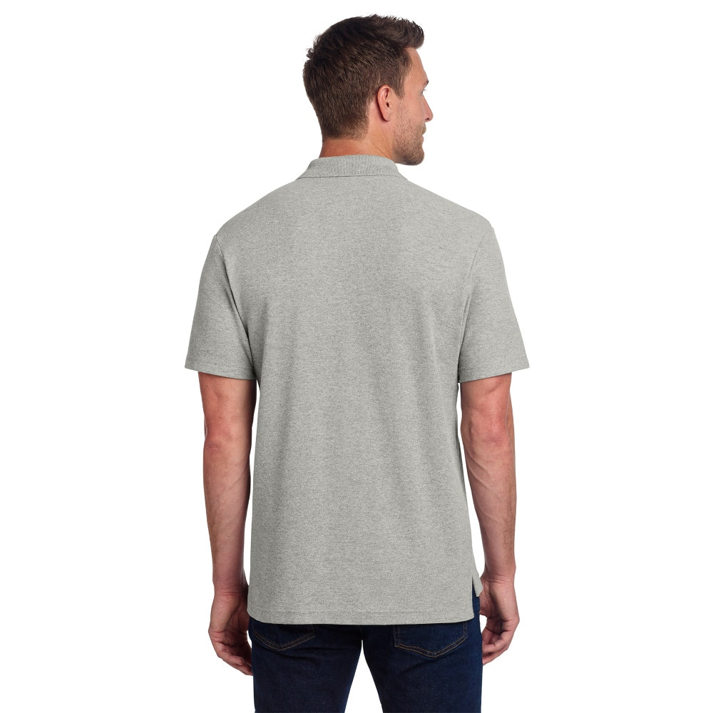 Port Authority® C-FREE® Cotton Blend Pique Polo - Deep Smoke Heather