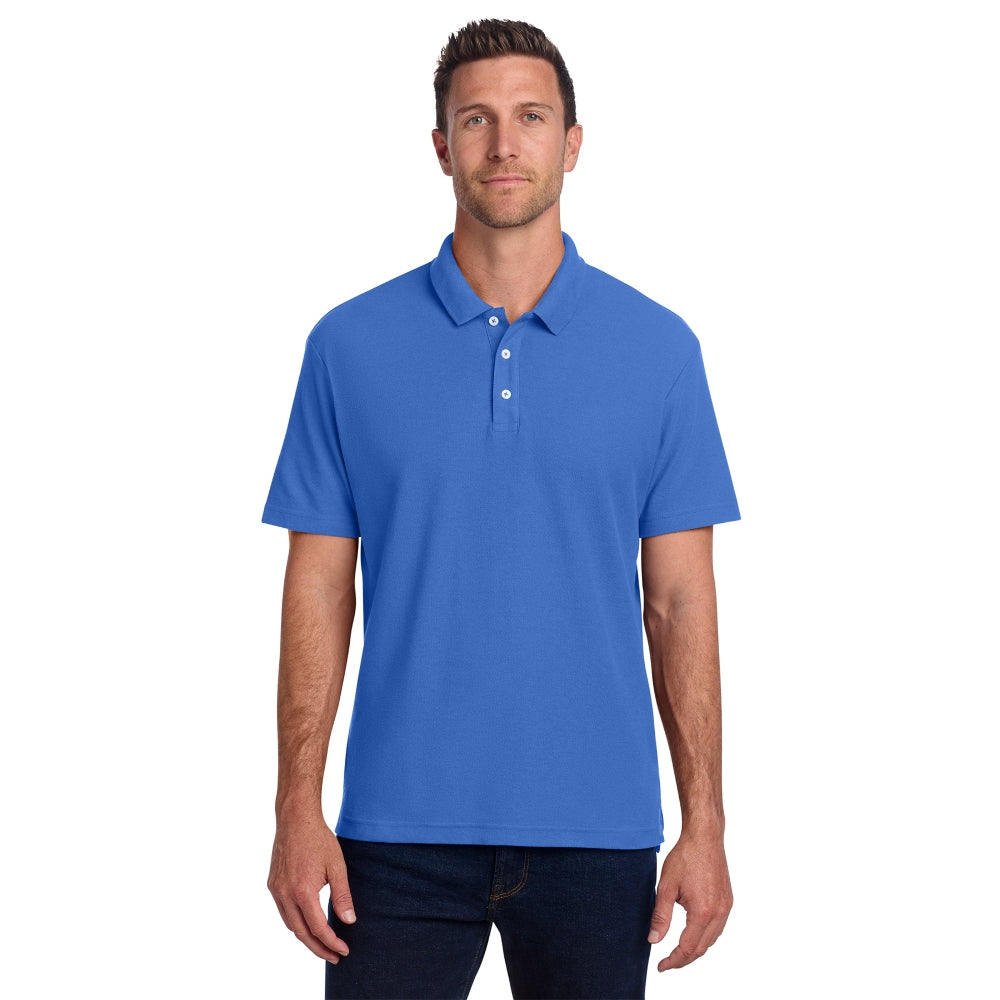 Port Authority® C-FREE® Cotton Blend Pique Polo - True Blue