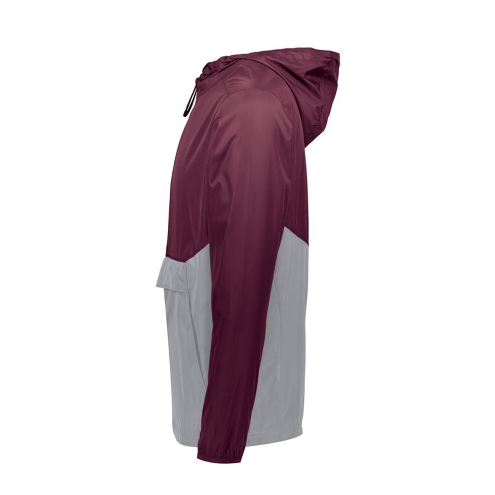 Holloway Pack Pullover - Maroon/Athletic Grey