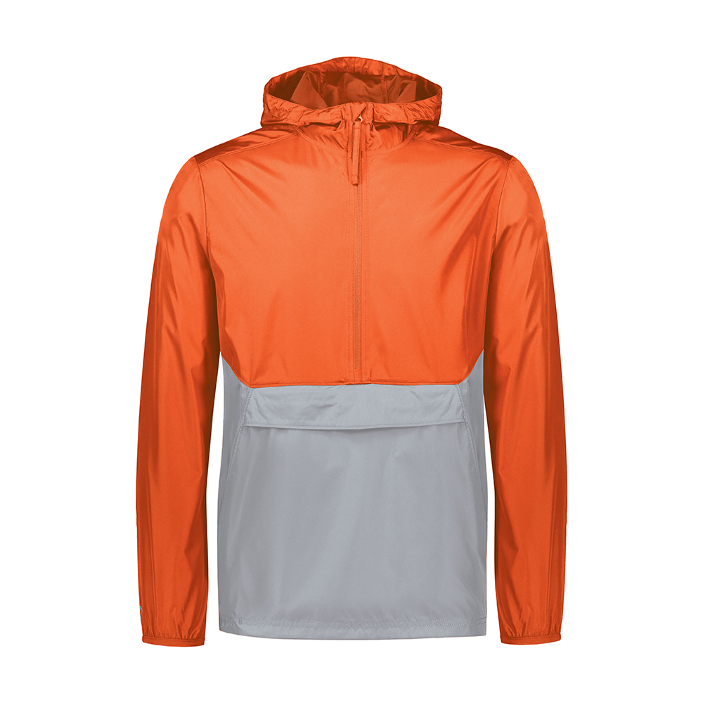 Holloway Pack Pullover - Orange/Athletic Grey
