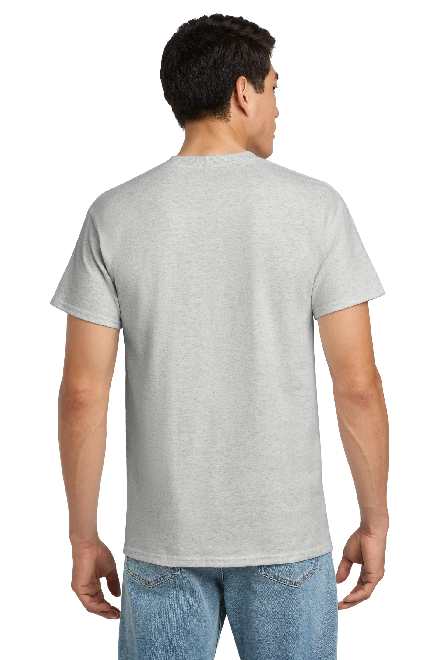 Ultra Cotton® 100% US Cotton T-Shirt with Pocket- Ash