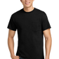 Ultra Cotton® 100% US Cotton T-Shirt with Pocket - Black