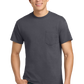 Ultra Cotton® 100% US Cotton T-Shirt with Pocket - Charcoal