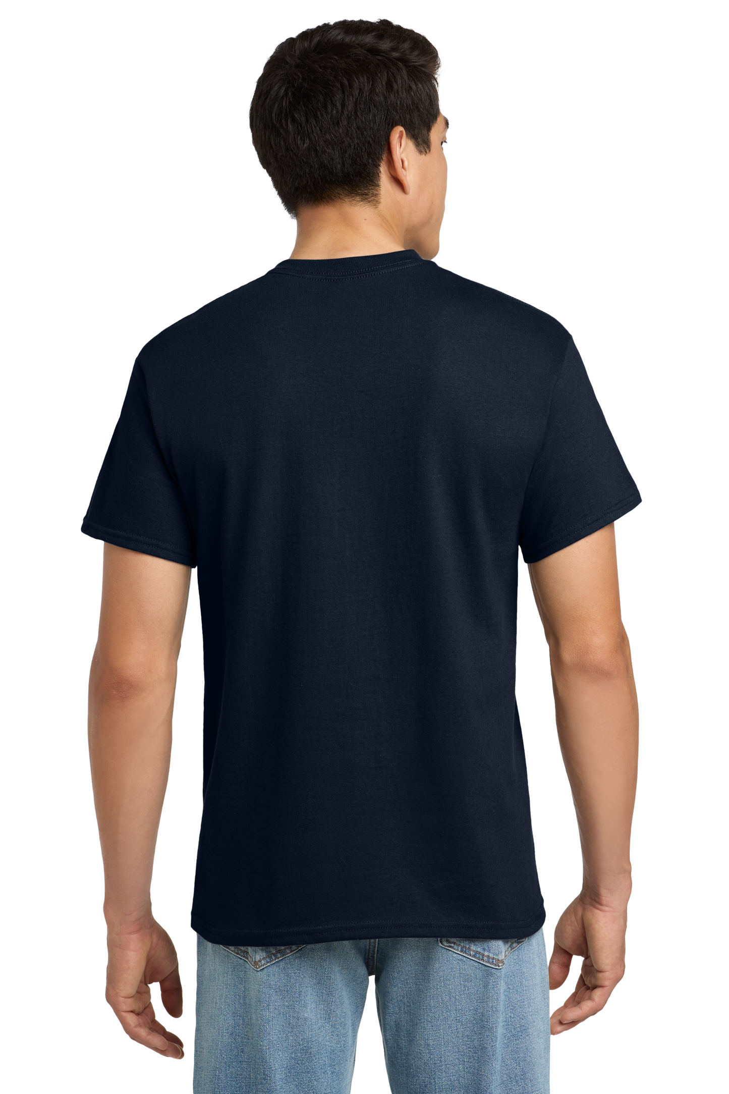 Ultra Cotton® 100% US Cotton T-Shirt with Pocket- Navy