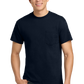 Ultra Cotton® 100% US Cotton T-Shirt with Pocket- Navy
