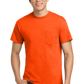 Ultra Cotton® 100% US Cotton T-Shirt with Pocket - Safety Orange