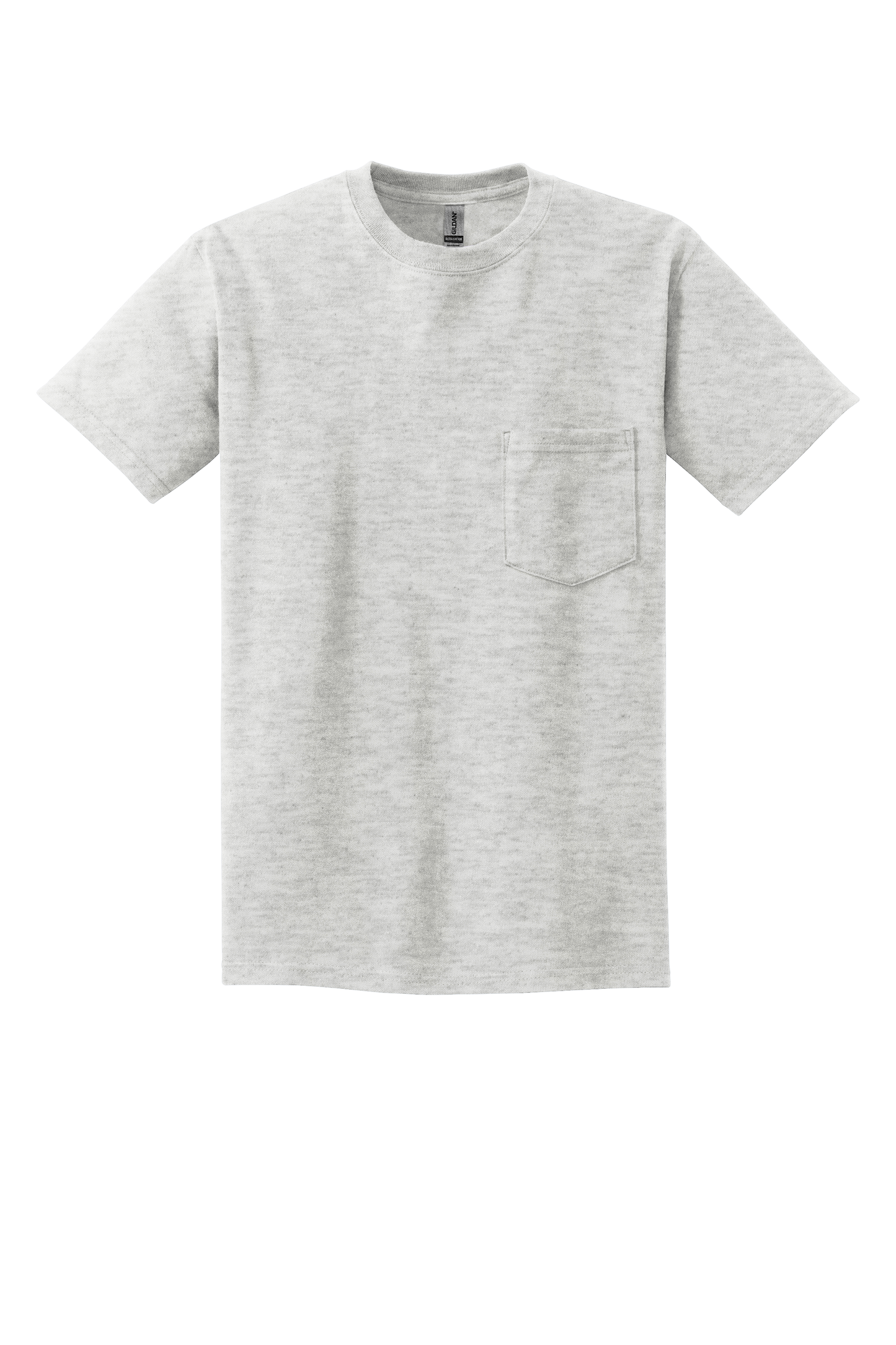 Ultra Cotton® 100% US Cotton T-Shirt with Pocket- Ash