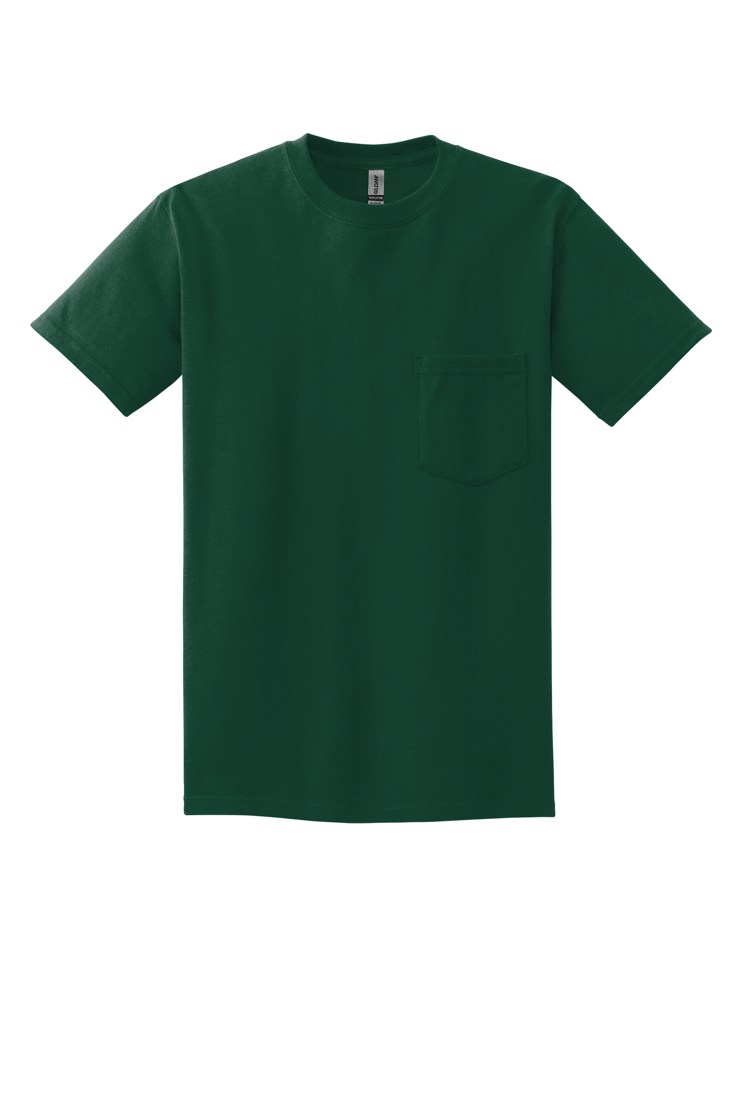 Ultra Cotton® 100% US Cotton T-Shirt with Pocket - Forest Green