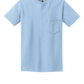 Ultra Cotton® 100% US Cotton T-Shirt with Pocket- Light Blue