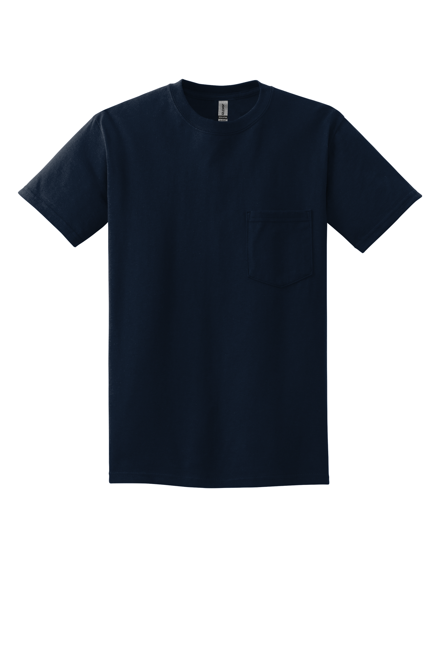 Ultra Cotton® 100% US Cotton T-Shirt with Pocket- Navy