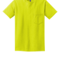 Ultra Cotton® 100% US Cotton T-Shirt with Pocket - Safety Green