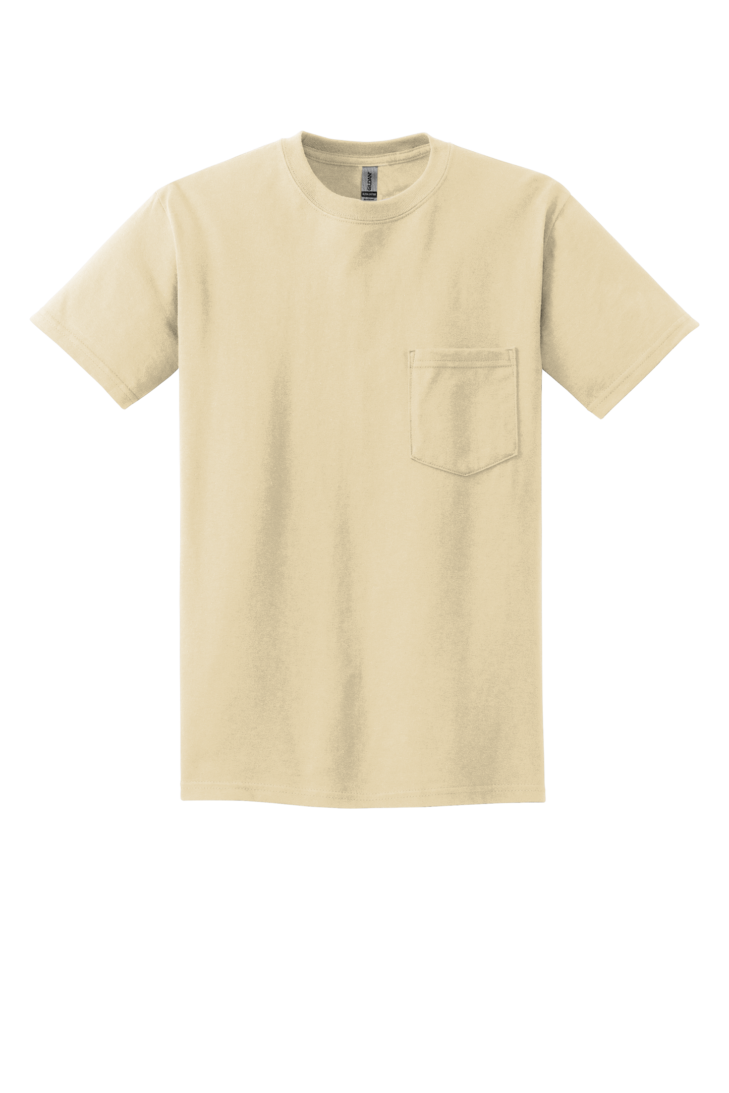 Ultra Cotton® 100% US Cotton T-Shirt with Pocket- Sand