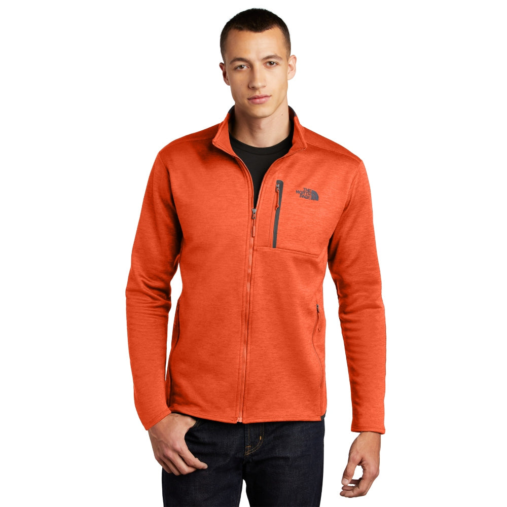The North Face® Skyline Full-Zip Fleece Jacket - Zion Orange Heather/ Urban Navy