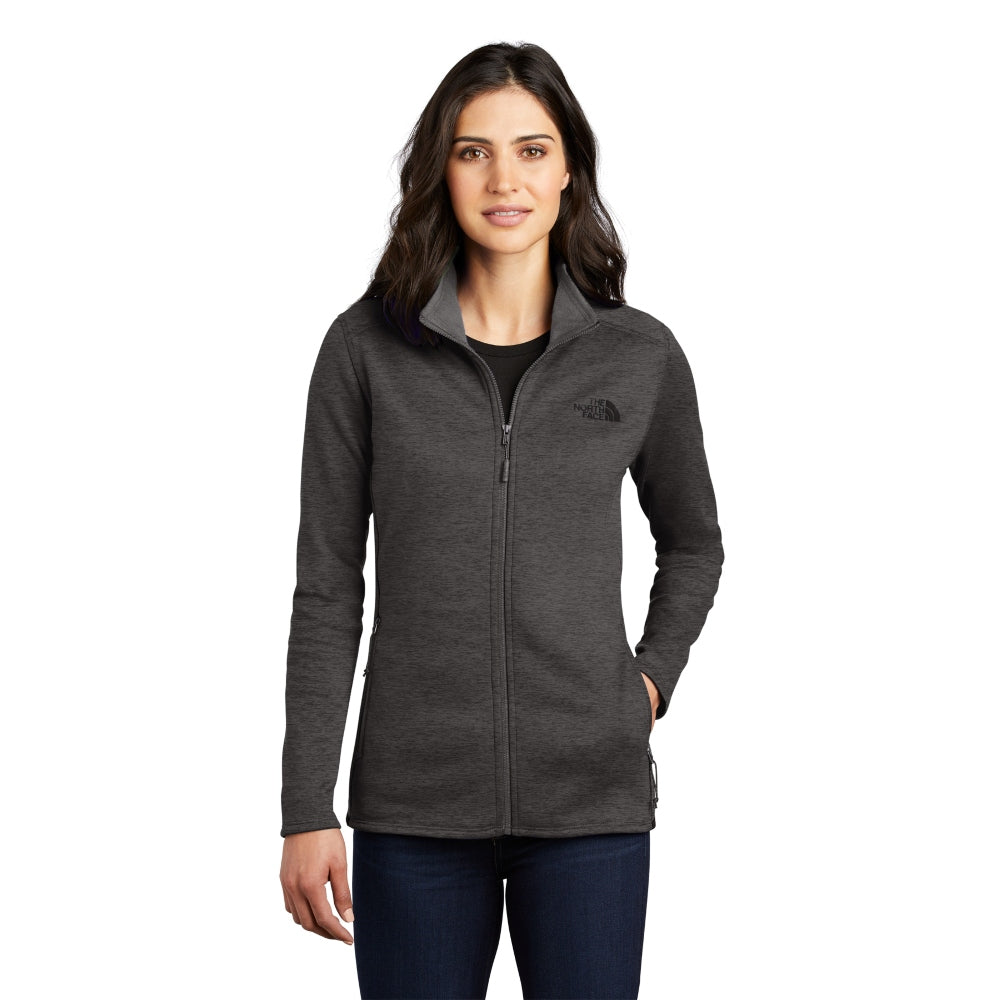 The North Face® Women's Skyline Full-Zip Fleece Jacket - TNF Dark Grey Heather
