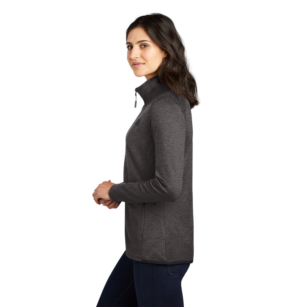 The North Face® Women's Skyline Full-Zip Fleece Jacket - TNF Dark Grey Heather