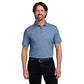 Port Authority® Fine Pique Blend Polo - Aegean Blue Heather