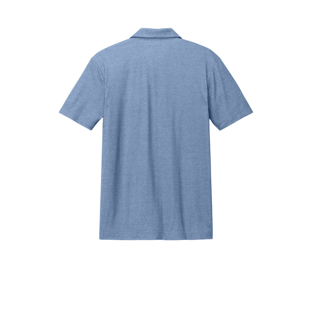 Port Authority® Fine Pique Blend Polo - Aegean Blue Heather