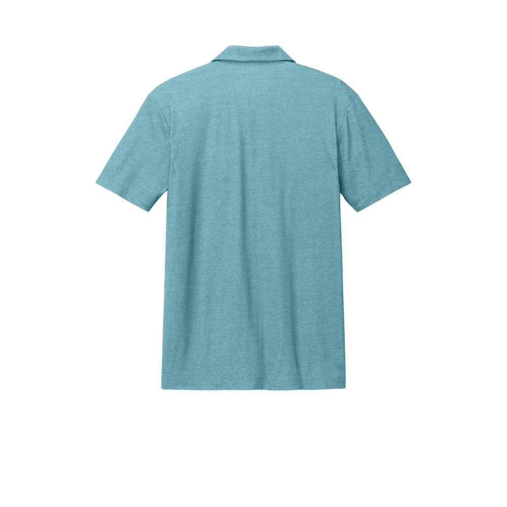 Port Authority® Fine Pique Blend Polo - Dark Teal Heather