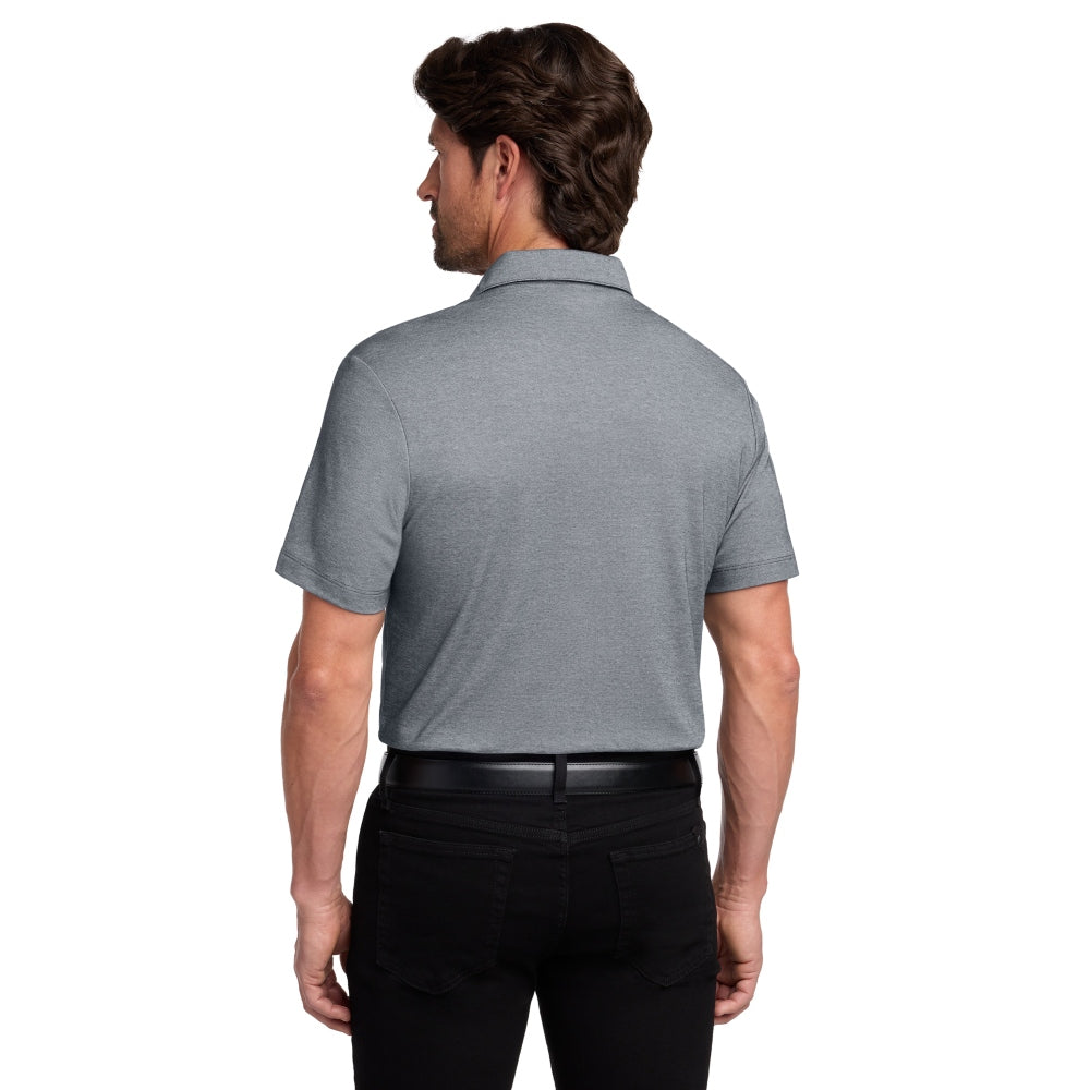 Port Authority® Fine Pique Blend Polo - River Blue Navy Heather