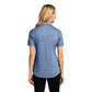 Port Authority® Women's Fine Pique Blend Polo - Aegean Blue Heather