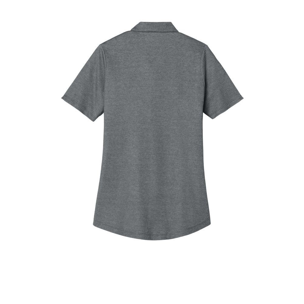Port Authority® Women's Fine Pique Blend Polo - Charcoal Heather
