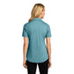 Port Authority® Women's Fine Pique Blend Polo - Dark Teal Heather